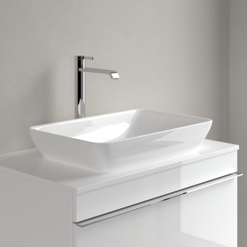 Раковина накладная Villeroy & Boch Venticello, прямоугольный, 55,5×36 см, белый